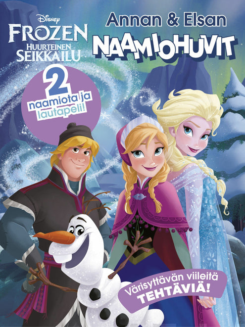 Disney Frozen Huurteinen seikkailu Annan ja Elsan naamiohuvit