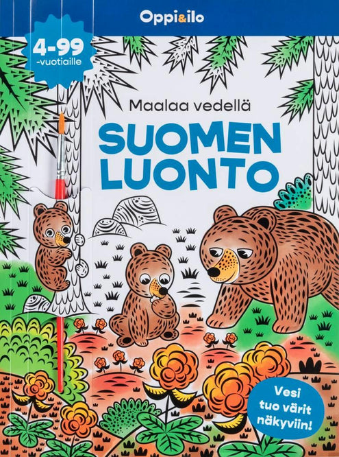 Maalaa vedellä Suomen luonto -puuhakirja 4-99 v