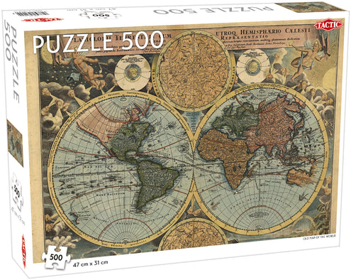 Palapeli 500 palaa Old Map of the World
