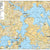 Kirkkojärven ja Pyhäjärven veneilykartta (Kimola) 1:45 000