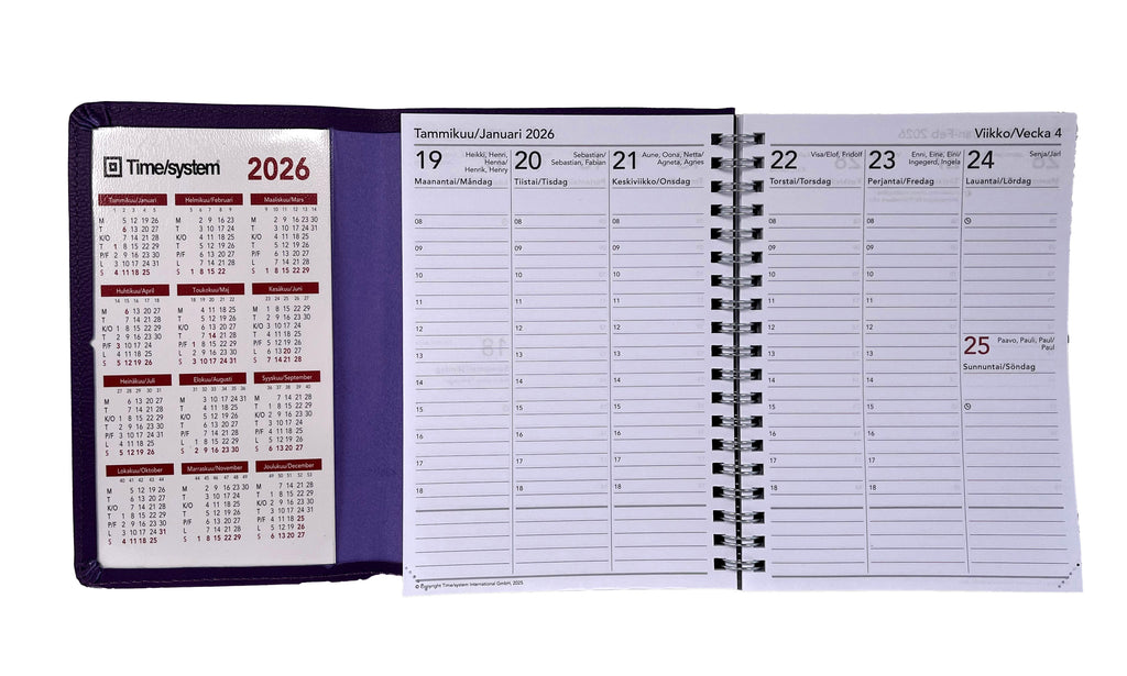 Viikkokalenteri 2026 Maxi Taittuvalla Etukannella Violetti viikkokalenteri-2026-maxi-taittuvalla-etukannella-violetti