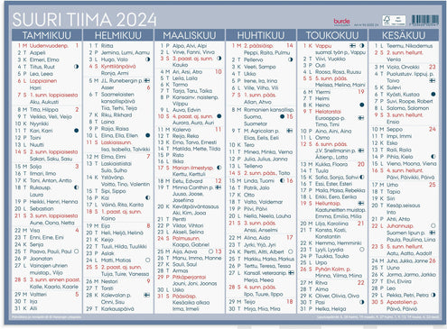 Suuri Tiima 2024 (seinäkalenteri)
