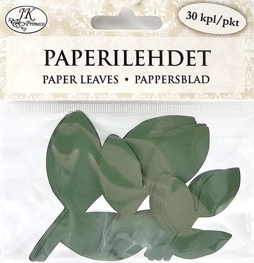 Paperilehdet 30 kpl lajitelma vihreä