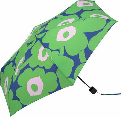 Sateenvarjo Marimekko Mini Manual Unikko, vihreä-sininen-pinkki