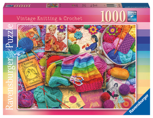 Palapeli 1000 palaa Vintage Knitting & Crochet