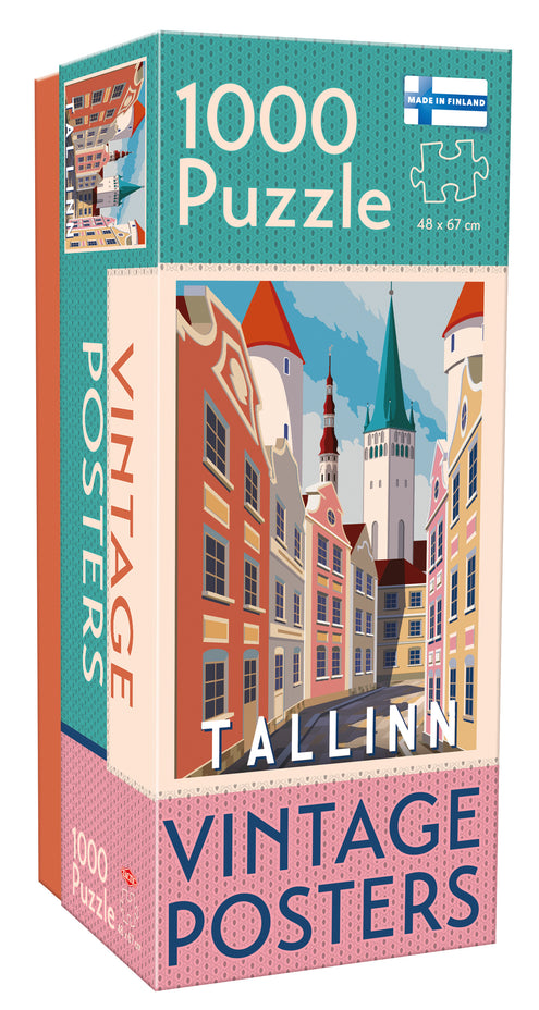 Palapeli 1000 palaa Vintage Cities Tallinn