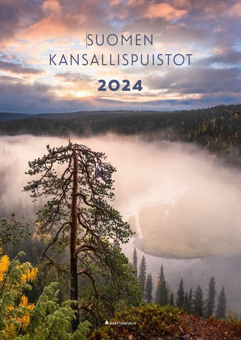 Suomen kansallispuistot 2024 seinäkalenteri