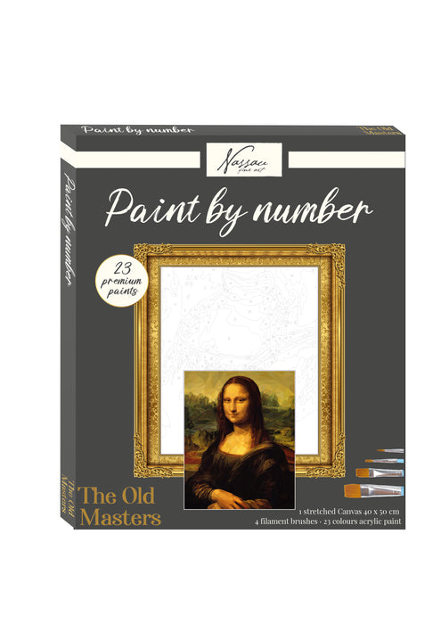 Taidesetti Paint by Number Mona Lisa 40x50cm