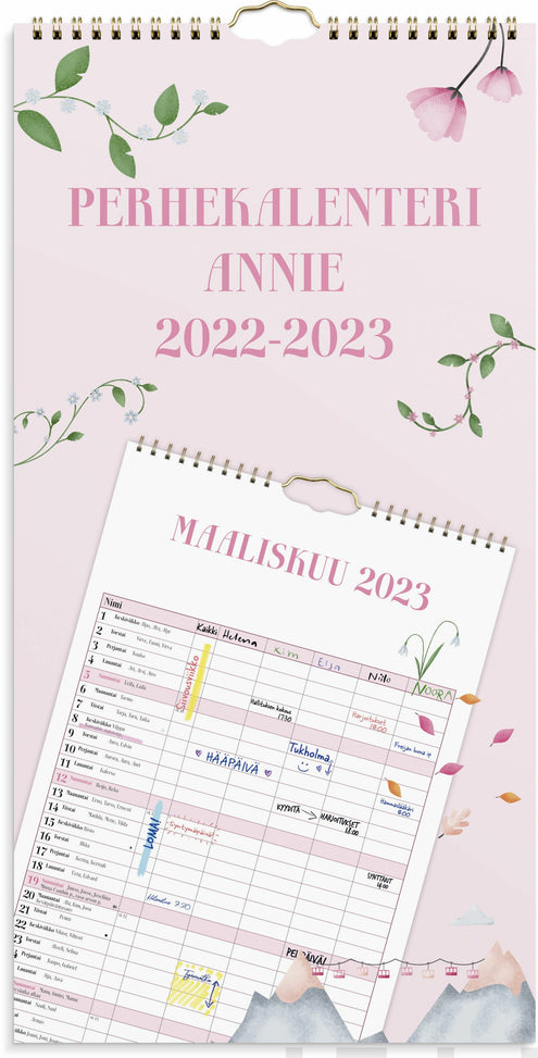 Perhekalenteri Annie FSC Mix 2022-2023 (lukuvuosikalenteri, seinäkalenteri)