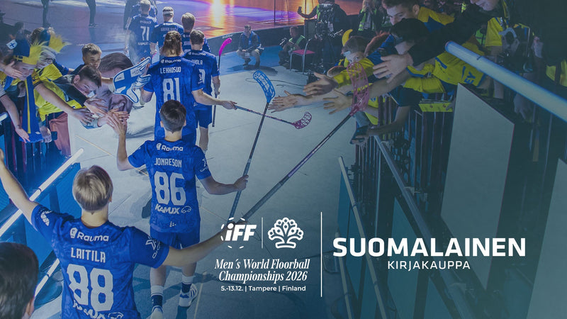 Suomalainen Kirjakauppa ja Suomen Salibandyliitto haastavat koululaiset lukemaan ja liikkumaan MM-kisoissa&nbsp;