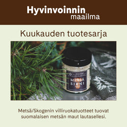Kuukauden tuotesarja: Metsä/Skogen villiruokatuotteet