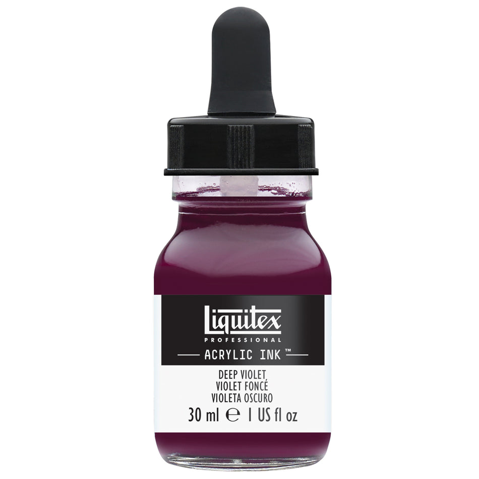 Valokuva tuotteesta Akryylimuste 30 ml 115 Deep Violet Liquitex Acrylic Ink, kuuluu tuoteryhmään Taidetarvikkeet.