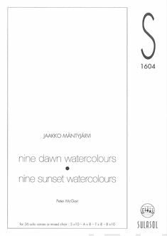 Nine Dawn Watercolours - Nine Sunset Watercolours
