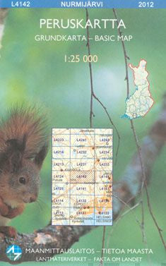 Peruskartta L4142 Nurmijärvi 1:25 000
