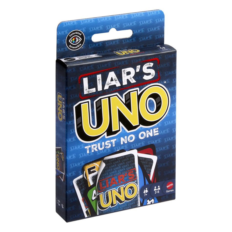 Valokuva tuotteesta Korttipeli Liar's UNO, kuuluu tuoteryhmään Pelikortit.