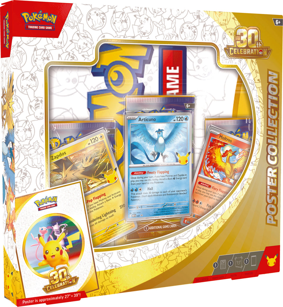 Valokuva tuotteesta Keräilykortit Pokemon 30th Poster Collection 16/9/26, kuuluu tuoteryhmään Lelut.