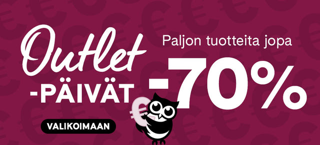 Outlet-päivien aikana löytöjä jopa -70%.