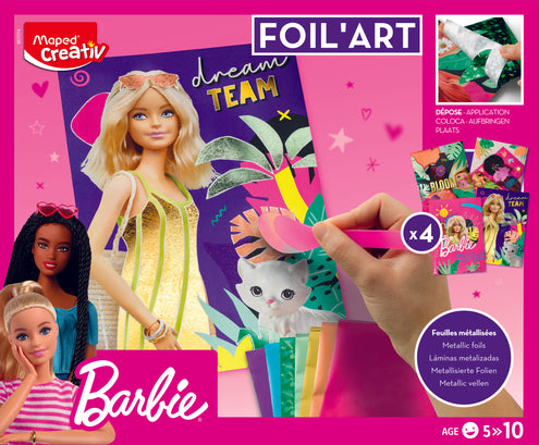 Askartelusetti Foil Art Barbie Maped