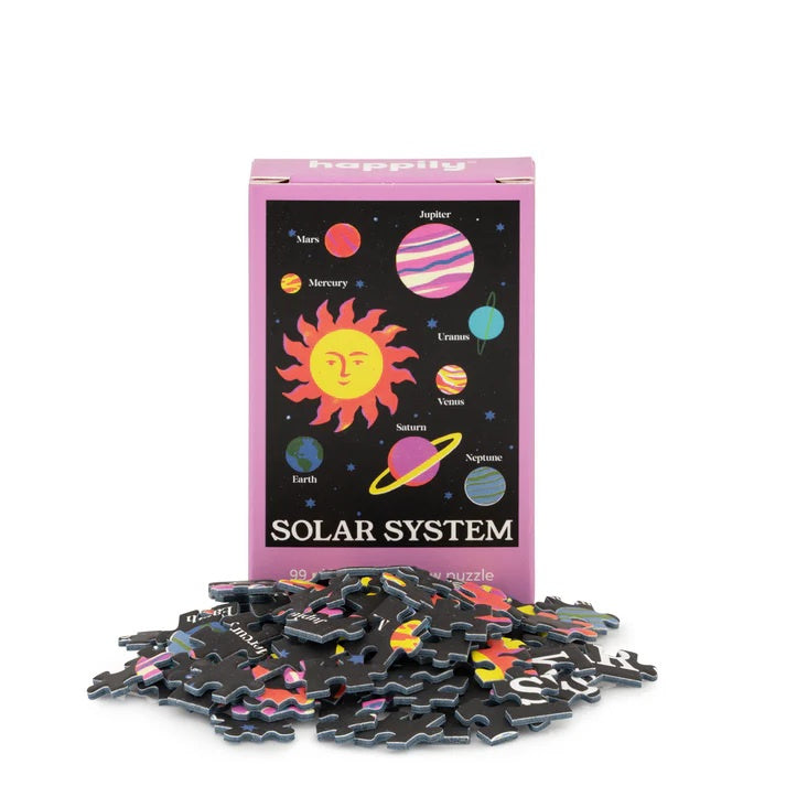 Valokuva tuotteesta Minipalapeli 99 palaa Happily Solar system, kuuluu tuoteryhmään Palapelit.
