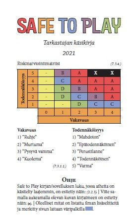 Valokuva kirjasta Esa Junttila Safe to Play, kuuluu tuoteryhmään Talous yhteiskunta.