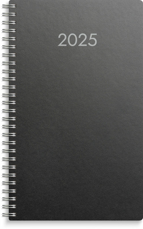 2-viikon pöytäkalenteri musta Eco 2025