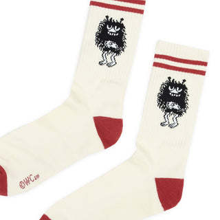 Miesten Retrosukat Haisuli NordicBuddies, punavalkoinen