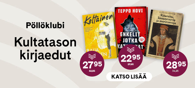 Pöllöklubin kultatason etukirjat