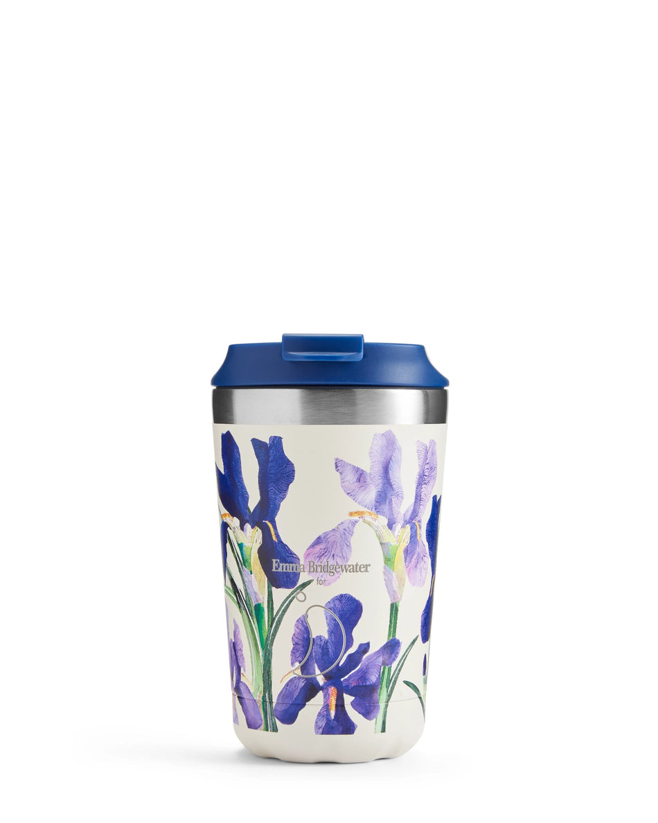 Valokuva tuotteesta Coffee Cup Chilly's Emma Bridgewater Blue Iris  340 ml, kuuluu tuoteryhmään Sesonkituotteet.