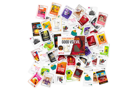 Exploding Kittens Good vs Evil Nordic - korttipeli