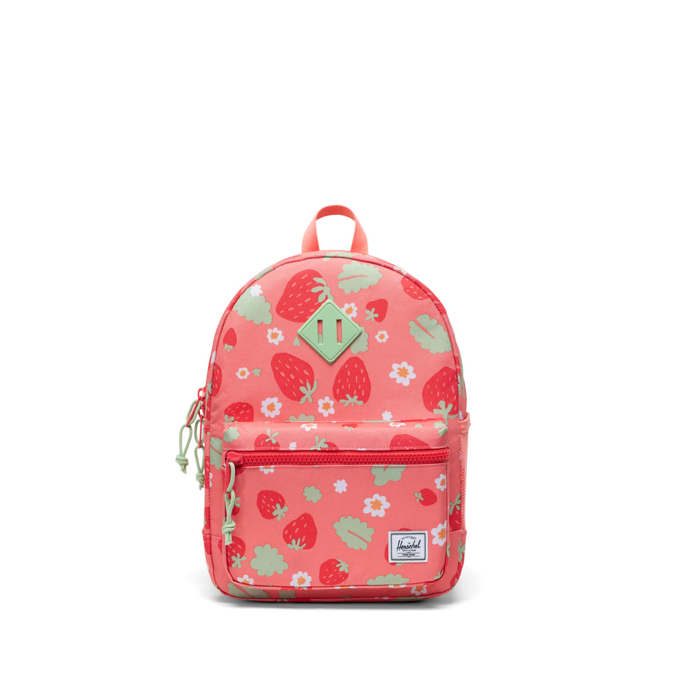 Valokuva tuotteesta Reppu Heritage Kids Backpack Shell Pink Sweet Strawberries Herschel, kuuluu tuoteryhmään Laukut kukkarot.