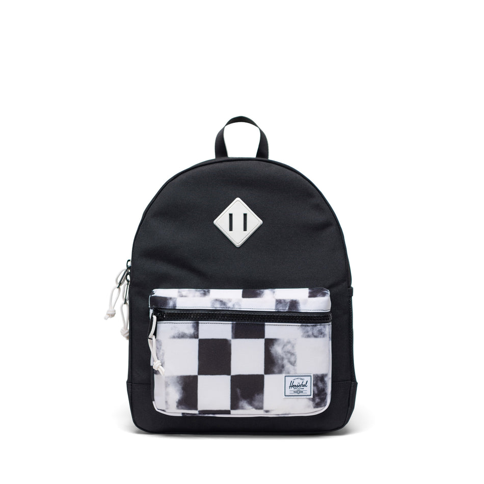 Valokuva tuotteesta Reppu Heritage Youth Black Distressed Checker Herschel, kuuluu tuoteryhmään Laukut kukkarot.