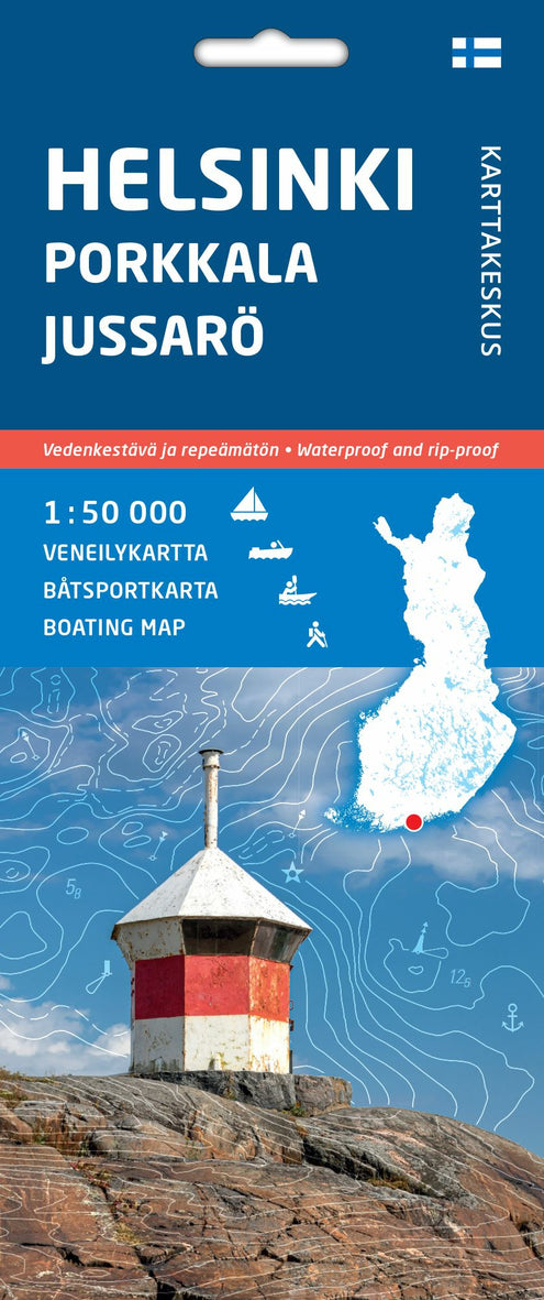 Helsinki Porkkala Jussarö, veneilykartta 1:50 000