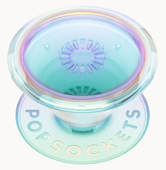 Valokuva tuotteesta Älypuhelimen pidike Clear Irisdescent PopSocket, kuuluu tuoteryhmään Puhelintarvikkeet.