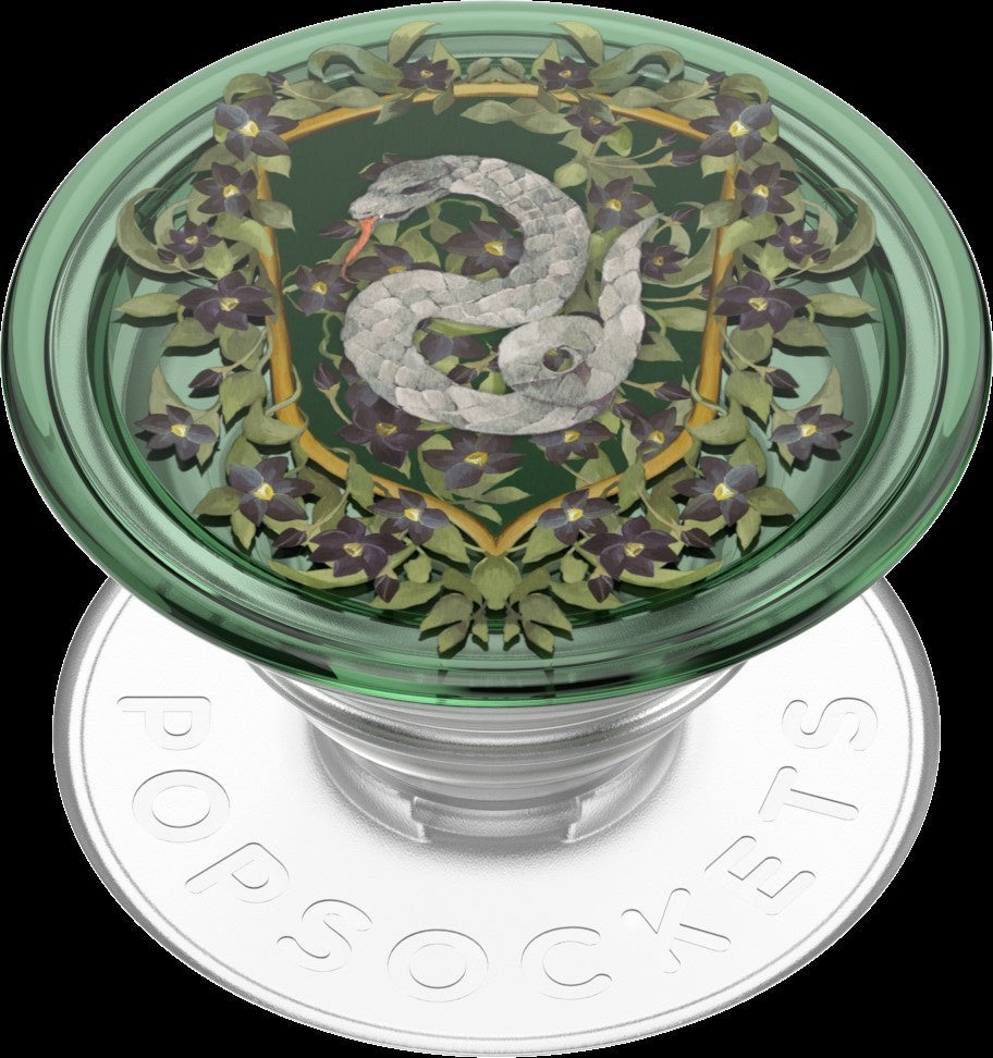 Valokuva tuotteesta Älypuhelimen pidike PopGrip Slytherin Floral Crest Popsocket, kuuluu tuoteryhmään Puhelintarvikkeet.