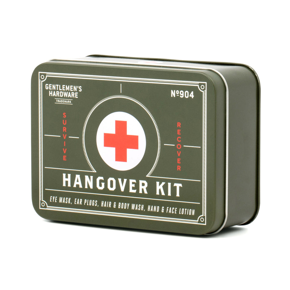 Valokuva tuotteesta Hangover Kit -krapulaselviytymispakkaus Gentlemen's Hardware, kuuluu tuoteryhmään Sesonkituotteet.