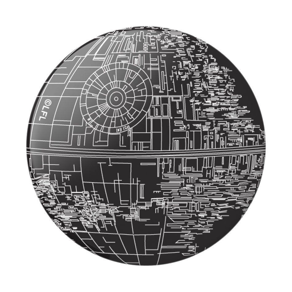 Valokuva tuotteesta Älypuhelimen pidike PopSockets PopGrip Disney Death Star, kuuluu tuoteryhmään Puhelintarvikkeet.
