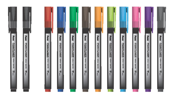 Kuitukärkikynä 12 kpl Pentel Pointliner