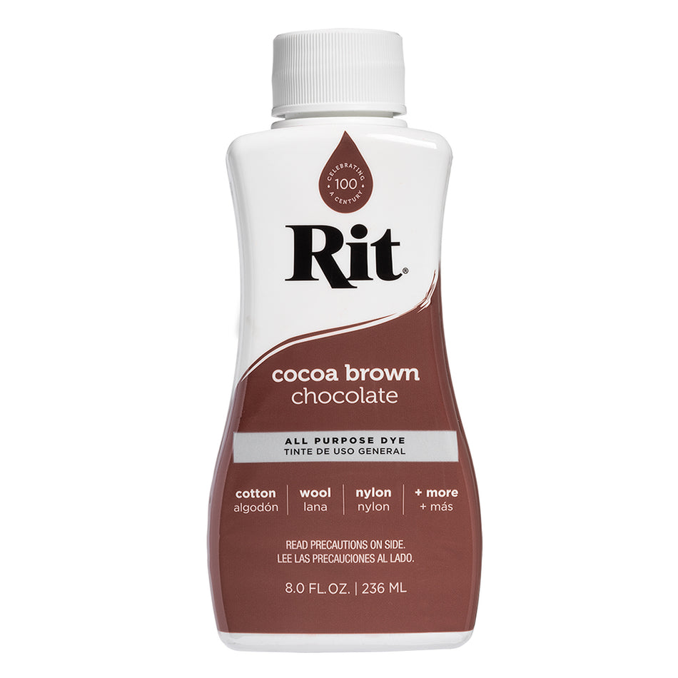 Valokuva tuotteesta Tekstiiliväri Rit Dye 236 ml Cocoa Brown 20, kuuluu tuoteryhmään Askartelutarvikkeet.