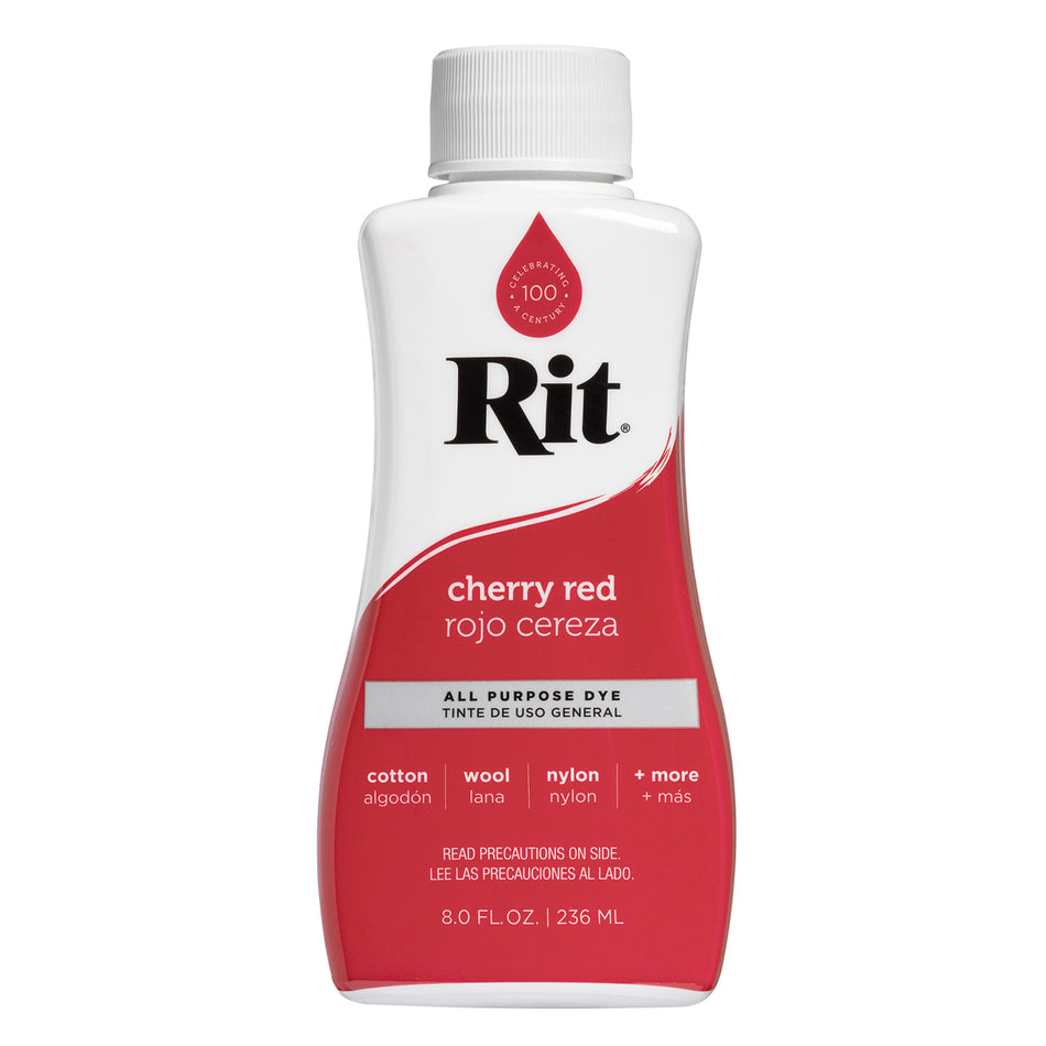 Valokuva tuotteesta Tekstiiliväri Rit Dye 236 ml Cherry Red 23, kuuluu tuoteryhmään Askartelutarvikkeet.