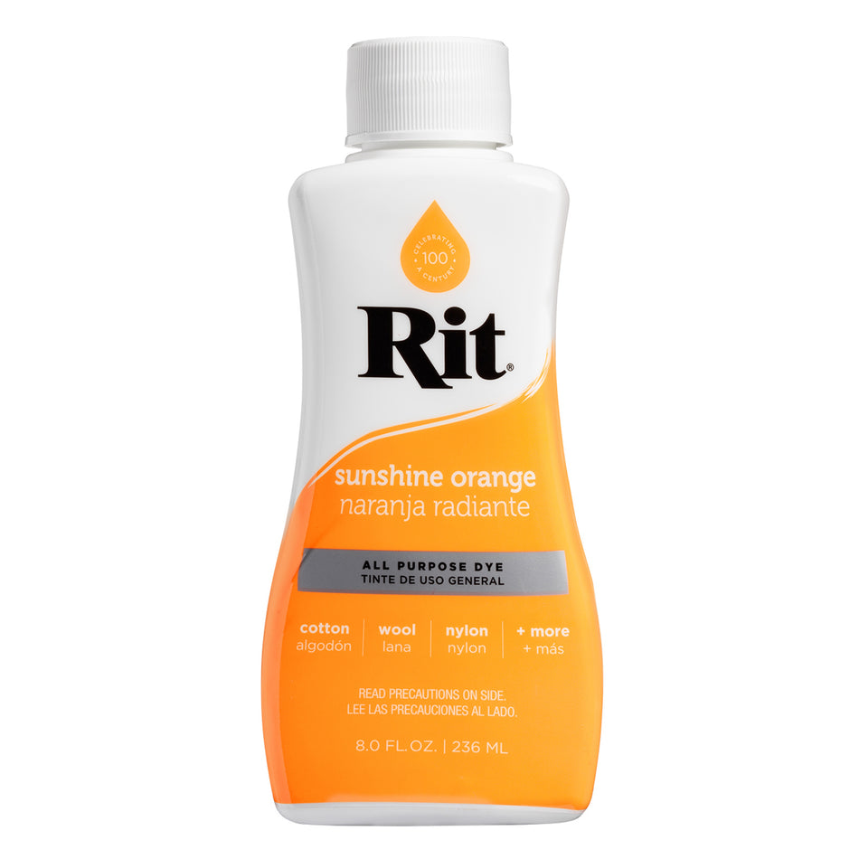 Valokuva tuotteesta Tekstiiliväri Rit Dye 236 ml Sunshine Orange 43, kuuluu tuoteryhmään Askartelutarvikkeet.