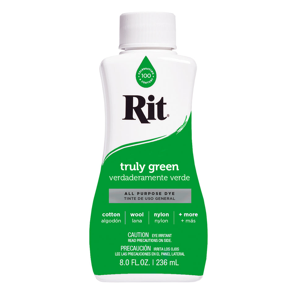 Valokuva tuotteesta Tekstiiliväri Rit Dye 236 ml Truly Green 55, kuuluu tuoteryhmään Askartelutarvikkeet.