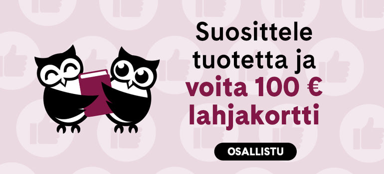 Suosittele tuotetta ja voita 100£ lahjakortti. Kikkaa ja lue lisää!