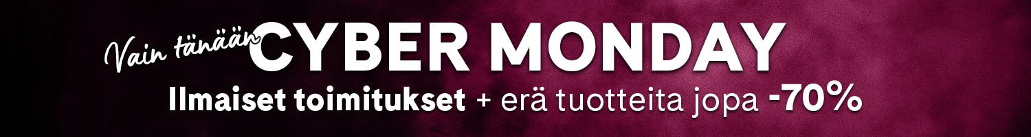 Cyber Monday: vain tänään ilmaiset toimitukset ja erä tuotteita jopa -70%