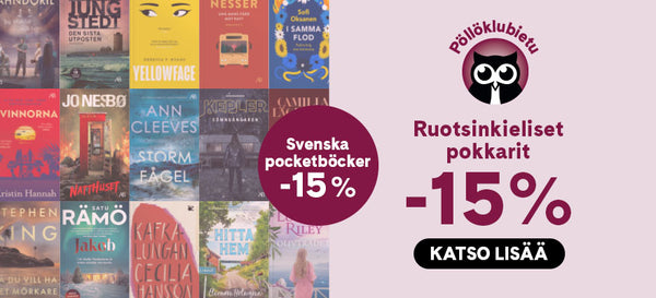 Ruotsinkieliset pokkarit -15% kanta-asiakkaille, klikkaa valikoimaan.