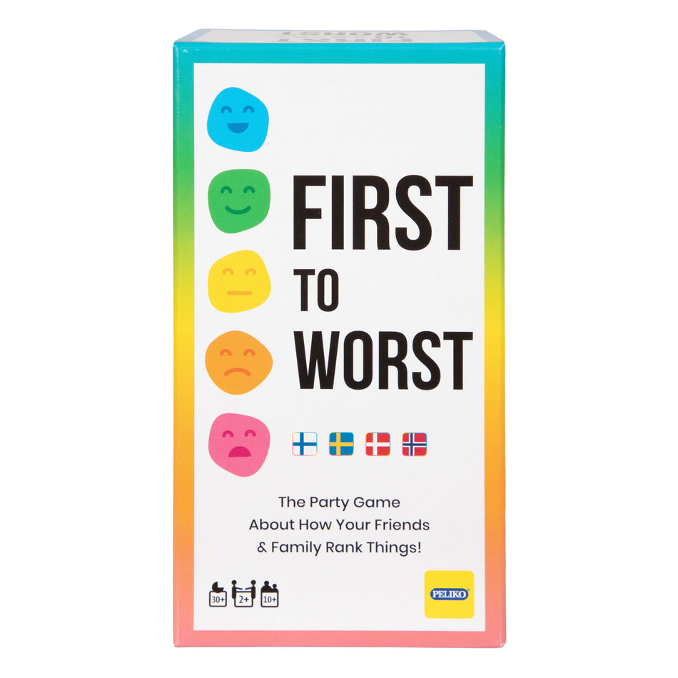 Valokuva tuotteesta Lautapeli First to Worst, kuuluu tuoteryhmään Lautapelit.