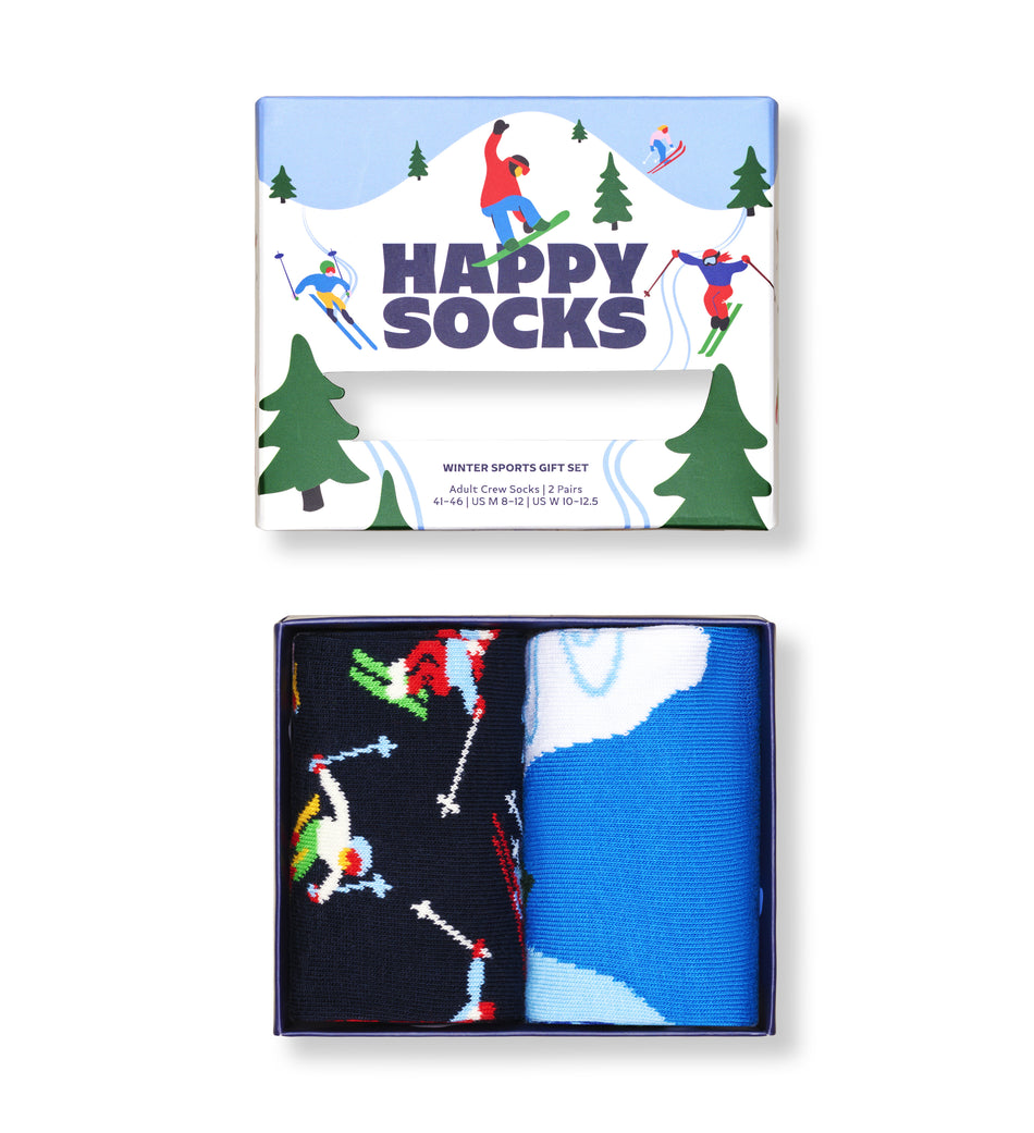 Valokuva tuotteesta Sukat Happy Socks Winter Sports 41-46 lahjapakkaus 2 paria, kuuluu tuoteryhmään Asut asusteet.