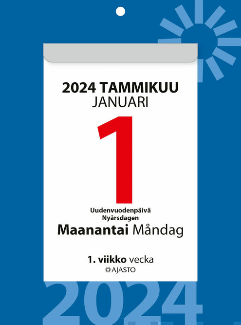 Päivälehtiö/Dagblock 2024 (seinäkalenteri)