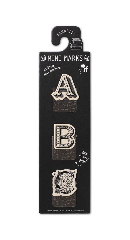 Kirjanmerkki magneetilla Mini Marks ABC