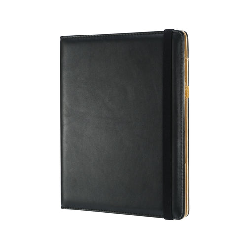 Kokouskansio 15 x 21 cm musta Victorias Journals pistesivut