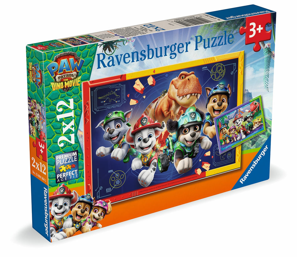 Valokuva tuotteesta Palapeli 2x12 palaa Paw Patrol 3 Dino Movie, kuuluu tuoteryhmään Palapelit.